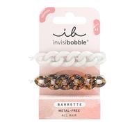 Invisibobble fermaglio capelli donna marrone e bianco Barrette Too Glam - Forcine per capelli elegante durevoli con presa salda anti rottura capelli x2