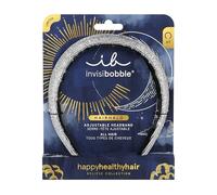 invisibobble HAIRHALO Eclipse Stardust Crown Anello per capelli, 1 pezzo, ampio cerchietto per un look elegante, comodo e regolabile individualmente, accessorio per capelli in argento glitterato