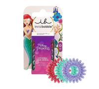 Invisibobble KIDS Disney Ariel Set da 6 | Rosso, Verde e Viola | Scrunchies a spirale per capelli da bambina | intrecciabili - scrunchies no-pull per una tenuta elegante