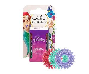Invisibobble KIDS Disney Ariel Set da 6 | Rosso, Verde e Viola | Scrunchies a spirale per capelli da bambina | intrecciabili - scrunchies no-pull per una tenuta elegante