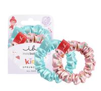 Invisibobble Kids, elastici per capelli per bambine in blu e rosa Sprunchie Slim Kids x3 - elastici per capelli per bambini che non danneggiano i capelli delle bambine - non lasciano segni