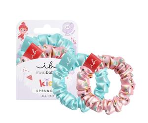 Invisibobble Kids, elastici per capelli per bambine in blu e rosa Sprunchie Slim Kids x3 - elastici per capelli per bambini che non danneggiano i capelli delle bambine - non lasciano segni