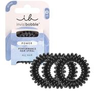 Invisibobble Power True Black I Elegante fascetta a spirale per ragazze e donne I Morbida, confortevole e delicata sui capelli I 3 pezzi progettati in Germania