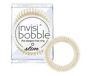 Invisibobble Slim elastici per capelli Stay GoldenX3 I Elastici per capelli a spirale per donne e uomini I Non lasciano i segni I FORTE TENUTA