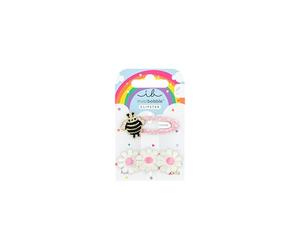 invisibobble SNAP CLIP Kids Happy Spring Bee (2 pezzi) - Fermaglio per capelli per bambini con ape e fiori, per ragazze e ragazzi - Fermaglio per capelli sottili - Elegante, giocoso e sicuro