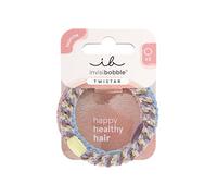 invisibobble - TWISTAR Lavender Braids - Set di 3 elastici per capelli lilla con effetto intrecciato - Tenuta sicura, massimo comfort e delicatezza sui capelli - Look trendy e capelli sani