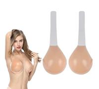 Invisilift Bra,Invisible Self Adhesive Conceal Lift Push upBra,Reusable Silicone Lift Adhesive Bra,Deep V Strapless Backless Sticky Bra for Women (H)