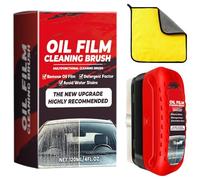 Invisposture Glass Cleaner, Invisposture Windshield Cleaner, Automotive Oil Film Cleaning Brush, Bloame Glass Cleaning Board, Glass Cleaning Wipe Board Oil Film Remover (1set)
