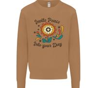 Invita La Giornata Della Pace Maglione Divertente Uomo Con Fiori Hippy