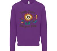 Invita La Giornata Della Pace Maglione Divertente Uomo Con Fiori Hippy