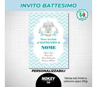 Inviti battesimo personalizzati baby shower