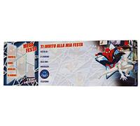 INVITI FESTA COMPLEANNO BIGLIETTI MARVEL SPIDERMAN-UOMO RAGNO 15 pz