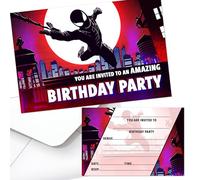 Inviti per festa di compleanno Spiderverse, inviti e buste (scritte su) (30 con buste)