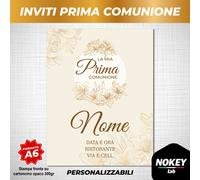 Inviti prima comunione personalizzati