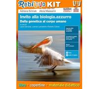 INVITO ALLA BIOLOGIA.AZZURRO - DALLA GENETICA AL CORPO UMANO (LDM) (9788808969101) - Libro Scolastico + Kit Scuola con Copertine Rebillo