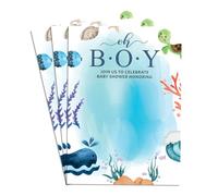 Invito per baby shower, design elegante e divertente per ragazzi, 30 biglietti perfetti per la celebrazione del bambino, 10,2 x 15,2 cm
