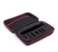 INVODA Custodia da viaggio compatibile con rasoio Philips Norelco QP2724/90, impermeabile, rigida, portatile, per rasoio QP2520/90, QP2630/72, QP2724/70, QP2834/70, nero e rosso