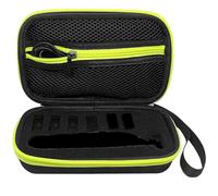 INVODA Custodia da viaggio compatibile con rasoio Philips Norelco QP2724/90, impermeabile, rigida, portatile, per rasoio QP2520/90, QP2630/72, QP2724/70, QP2834/70, nero e verde