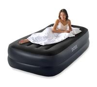 INVOGA BLU WAVE materasso gonfiabile singolo 99x191x42 cm con pompa elettrica integrata e cuscino integrato - letto gonfiabile singolo ideale per tenda campeggio e lettino gonfiabile