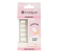 Invogue 24 Unghie Finte, Bianco - 240 g