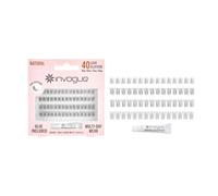 Invogue Cluster Lashes - Natural (Style 1), Easy At-Home Lash Application, Natural Lash Look, Soft Thin Fibres, Reusable, Vegan & Cruelty-Free, 40 Pack, Glue Included
