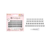 Invogue Cluster Lashes - Soft Glam (Style 1), Easy At-Home Lash Application, Fluffy Glamorous Lash Look, Soft Thin Fibres, Reusable, Vegan & Cruelty-Free, 40 Pack, Glue Included