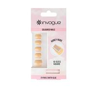 Invogue Honey Nude Square Nails (24 Pieces)
