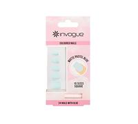 Invogue Matte Pastel Blue Square Nails (24 Pieces)