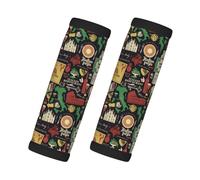 Involucri italiani per maniglie dei bagagli con motivo a timbro per valigie, coperture morbide per maniglie dei bagagli, etichette per bagagli identificatori per valigie, accessori per bagagli da