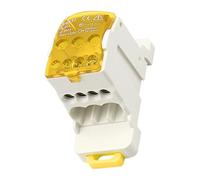 Involucri per blocchi terminali multipli per circuiti 8 connessioni uscita Montaggio guide DIN Componente industriale Custodia in plastica Installazione semplice Blocco terminali