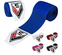 Involucri per le arti marziali Bende interne Guanti Punzonatura MMA 2.5 3.5 4,5 metri Cinghie di supporto per il polso elastico Borsa da allenamento Sport da combattimento sotto le nocche (2.5 M, Blu)