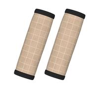 Involucri per maniglie dei bagagli stampati a mano marroni per valigie, etichette morbide per bagagli da viaggio identificatori per valigie