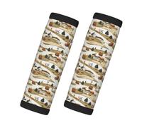 Involucri per maniglie per bagagli con stampa di paesaggi rurali per valigie, etichette morbide per bagagli da viaggio identificatori per valigie