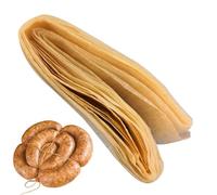 Involucro di salsiccia di asciugatura commestibile - 8 m/26ft Essiccazione commestibile salsiccia di salsiccia - Involucro di salsiccia singola per preparare un delizioso hot dog del prosciutto per sa