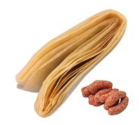 Involucro Di Salsiccia - Wrap Secco A Salsiccia | Involucro Di Collagene Per Salsiccia | Commestibile, 8m | Tubo Di Carne | Rotolo Di Involucro A Due Strati Resistenti Per Salsicce Fatte In Casa, Sala