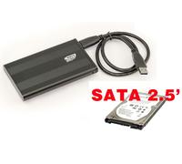 Involucro In Alluminio Per Disco Rigido SATA 2.5" USB3 SUPERSPEED