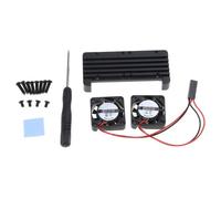 Involucro In Alluminio Per Raspberry Pi Zero 2 Con Doppio Ventola Heat Sink