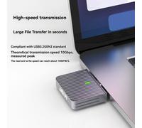 Involucro SSD M.2 NVMe Direct-Attach USB 3.2 10GBps In-Line In Alluminio