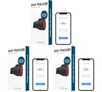 Invoxia Bike Tracker - Localizzatore GPS antifurto per bici - Riflettore con avvisi in tempo reale - Abbonamento di 1 anno incluso - Durata della batteria fino a 3 mesi - Discreto e leggero
