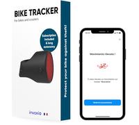 Invoxia Bike Tracker - Localizzatore GPS antifurto per bici - Riflettore con avvisi in tempo reale - Abbonamento di 1 anno incluso - Durata della batteria fino a 3 mesi - Discreto e leggero