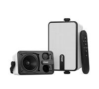 Inwa Cassa Bluetooth per Esterni, Altoparlante Montabile a Parete Impermeabile IPX5, Potente Sistema Audio con Bassi, Sincronizzazione Wireless fino a 100 Altoparlanti (Coppia, Sync Speaker)