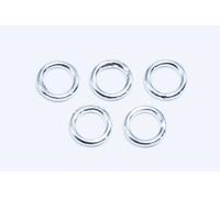 Inwaria Anello Serraggio 925 Argento Ø 3/4/5/6 / 8/10 MM Chiuso Ösen Piegato,
