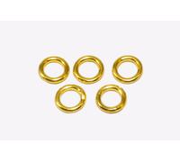 Inwaria Anello Serraggio 925 Argento Dorato Ø 3/4/5/6 MM Chiuso Piegato SS4g