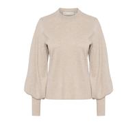 InWear - Taupe Melange Puff Sleeve Pullover - - Knitwear - Donna - Grigio - 2XL