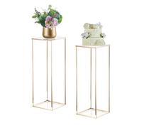 Inweder Portafiori Oro per Matrimoni con Pannello in Acrilico, 80cm, 2 Pcs