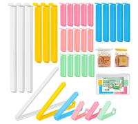 Inwee 26 Pezzi Chiudi Sacchetti, 21.5/14.5/11/6cm, Mollette Alimenti per Mantenere la Freschezza, Clip per Sacchetti Alimentari Riutilizzabile per Cucina Snack Caffè Caramelle Noci (6 Colori)