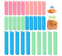 Inwee 30 Pezzi Mollette Chiudi Sacchetti, in 4 Colori e 2 Misure, 6/11cm, Mollette Alimenti per Mantenere la Freschezza, Clip per Sacchetti Alimentari Riutilizzabile per Snack, caffè, Caramelle, Noci