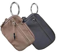 INXKED 2PCS The Iris' Wallet, The Iris Pouch Wristlet, Women's Waterproof Nylon Keychain Wallet, Zip Card Case with ID Window (04)