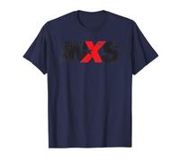 INXS Distressed Logo On Blues Maglietta