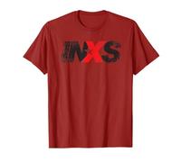 INXS Distressed Logo On Colors Maglietta